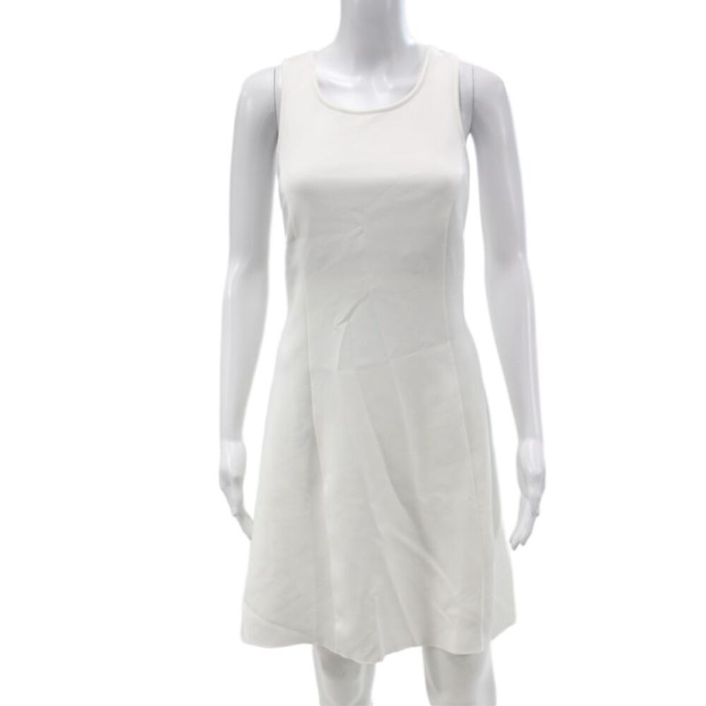 Hedge Womens White Tank Dress Sleeveless Scoop Neck Above Knee Size XL